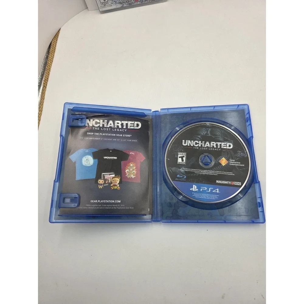 Uncharted PS3 PS4 Game Lot 4 Drake's Fortune Among Thieves Lost Legacy U4